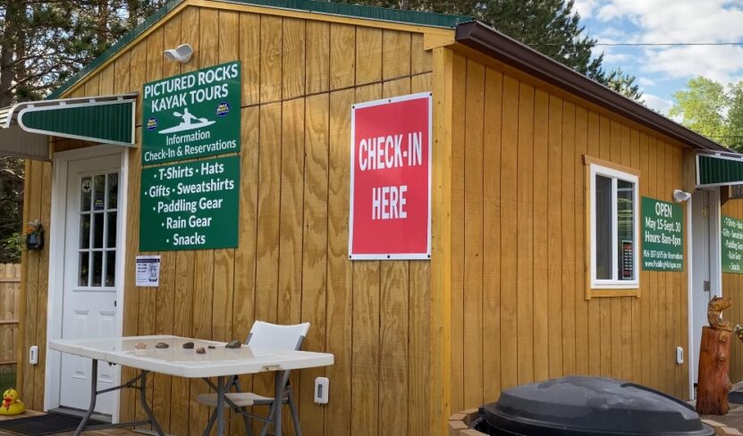 Welcome sign at Pictured Rocks